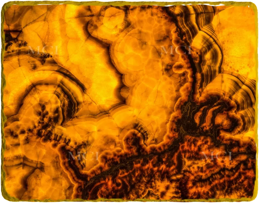 Smoky Caramel Onyx (Backlit)