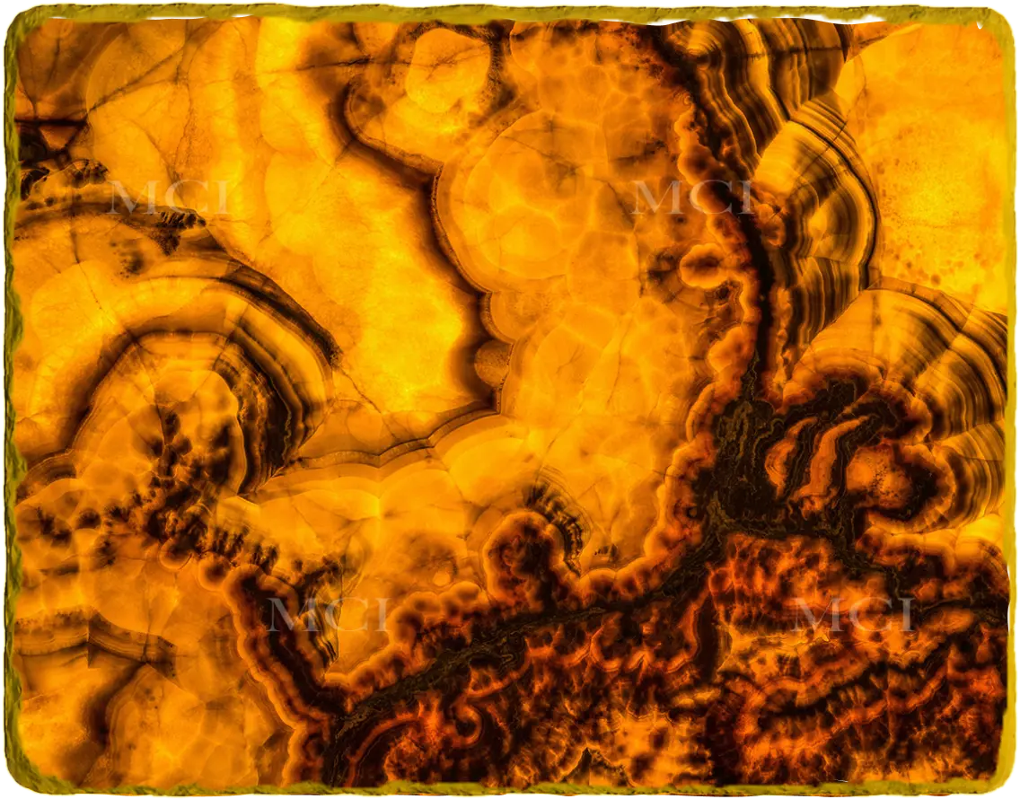 Smoky Caramel Onyx (Backlit)